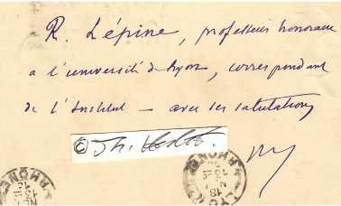 RAPHAEL LEPINE (Jacques Raphaël Lépine, 1840-1919) Professor Dr.med, französischer Arzt, Mediziner. Raphaël Lépine ist bekannt für seine Arbeit in der Physiologie, insbesondere in der experimentellen Medizin, einschließlich wichtiger Forschungen zur Glykolyse und zur Pathophysiologie von Diabetes. Insbesondere war er der Erste, der die Bauchspeicheldrüse als echte endokrine Drüse definierte / french doctor and university professor