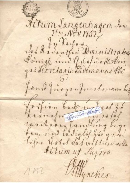 CARL WYNEKEN (Carl Gustav Friedrich Wilhelm Wyneken, 1721-95) Amtsschreiber von Langenhagen (bei Hannover). Im Königlich Groß-Britannisch- und Chur-Fürstl. Braunschweig-Lüneburgischen Staatskalender auf das Jahr 1782 steht er als Oberamtmann in Rehburg verzeichnet.. Die größte Bedeutung erlangte Carl Gustav Friedrich Wyneken aber durch die von ihm verfasste und erhalten gebliebene Chronik des Amts Langenhagen.