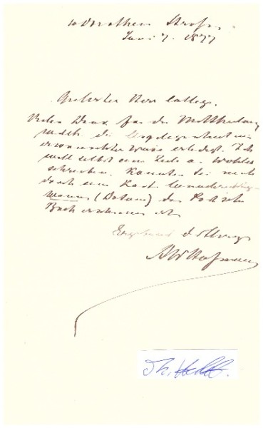 AUGUST WILHELM VON HOFMANN (1818-92) Professor Dr., deutscher Chemiker, Wegbereiter für die Erforschung der Anilinfarbstoffe, Gründer Deutsche Chemische Gesellschaft, erster Präsident der Gesellschaft deutscher Naturforscher und Ärzte