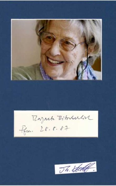 MARGARETE MITSCHERLICH-NIELSEN (1917-2012) Professor Dr. , bedt. dt. Psychoanalytikerin, Ärztin, Autorin, verheiratet mit dem Arzt und Psychoanalytiker Alexander Mitscherlich (1908-1982)
