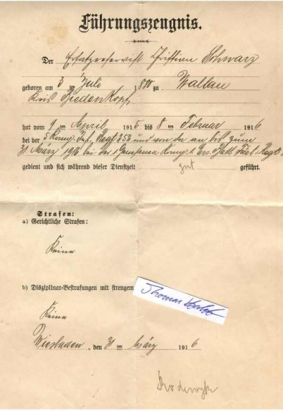 RODEWYK (Daten unbekannt) deutscher Offizier, Oberleutnant und Kompanieführer