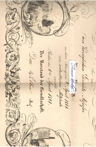 HEINRICH WILHELM DOVE (1803-79) Professor Dr., deutscher Physiker und Meteorologe. Dove gilt als Begründer der heutigen Wissenschaft der Meteorologie und der Wettervorhersage. Die britische Royal Society zeichnete Heinrich Dove 1853 mit der Copley-Medaille aus. 1837 wurde er zum ordentlichen Mitglied der Preußischen Akademie der Wissenschaften gewählt. Außerdem wurde Dove am 24. Januar 1860 in den preußischen Orden Pour le Mérite für Wissenschaft und Künste aufgenommen. Nach ihm sind die Dovestraße und die Dove-Brücke nahe der Technischen Universität in Berlin-Charlottenburg sowie der Mondkrater Dove benannt.