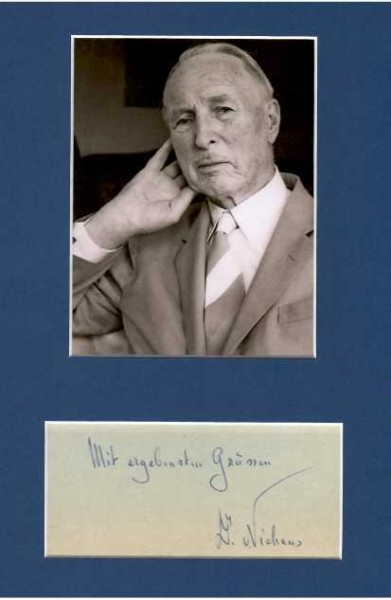 PAUL NIEHANS (1882-1971) Dr.med.., schweizer Mediziner, Begründer der Zelltherapie