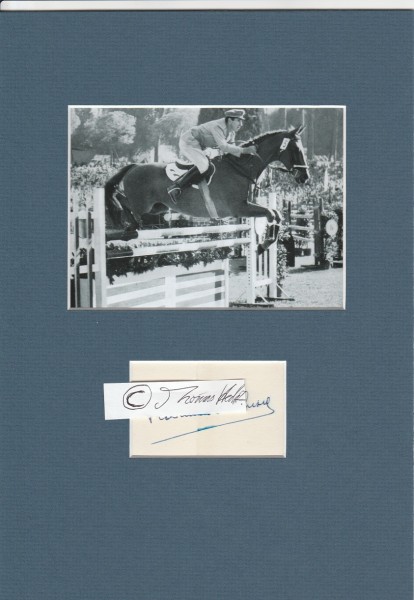 Raimondo d´Inzeo (1925-2013) italienischer Springreiter, Olympiasieger und Weltmeister, Offizier der Kavallerie