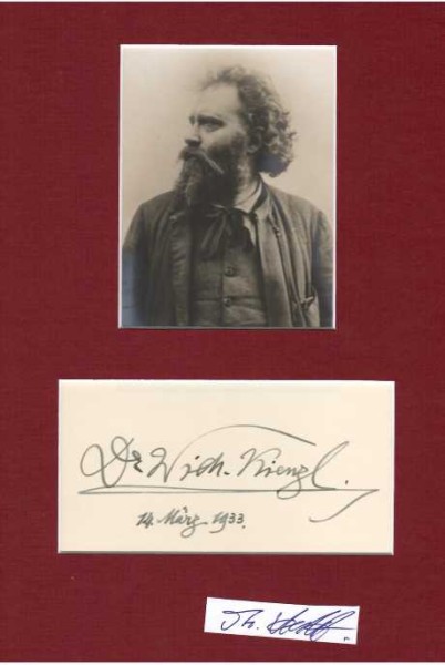 WILHELM KIENZL (1857-1941) österreichischer Komponist, Pianist und Dirigent. 1920 komponierte er die Melodie zu einem von Karl Renner geschriebenen Gedicht Deutschösterreich, du herrliches Land, welches bis 1929 als inoffizielle Nationalhymne der Ersten Österreichischen Republik galt. / austrian composer