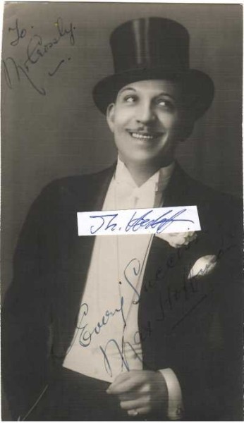 MAX HOFFMANN (Daten unbekannt) deutsche-englischer Varieteekünstler / Schauspieler / german-british actor