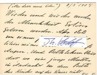 ELLEN KEY (1849-1926) schwedische Reformpädagogin und Schriftstellerin, literarische Kontakte – unter anderem mit Rainer Maria Rilke, Martin Buber, Richard von Schaukal und Franziska Mann