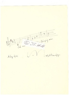 RALPH BENATZKY (1884-1957) österreichischer Komponist, u.a. 1930: Im weißen Rößl (Singspiel) 1930: Die letzte Kompagnie (Spielfilm)