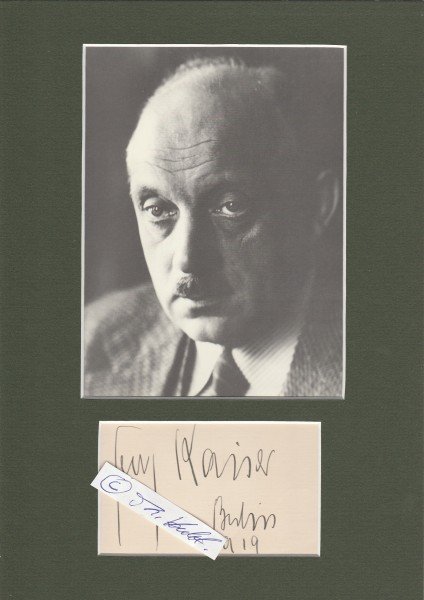 GEORG KAISER (1878-1945) bedeutendster Dramatiker des deutschen Expressionismus