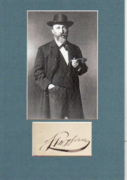 HEINRICH VON STEPHAN (1831-97) GENERALPOSTMEISTER, Gründer des Weltpostvereins, führte 1870 die Postkarte und 1877 den Fernsprecher ein