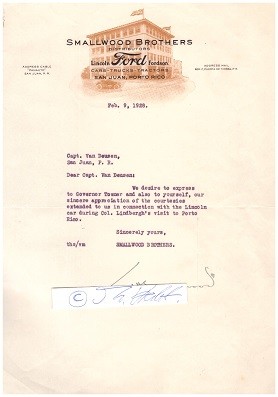 T.H. SMALLWOOD (Daten unbekannt) doing business under the name of Smallwood Brothers , Distributors : Lincoln, Ford, Fordson