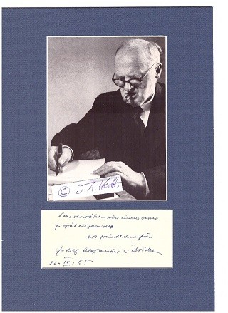 RUDOLF ALEXANDER SCHRÖDER (R.A. Schröder, 1878-1962) deutscher Schriftsteller, Übersetzer, Dichter, evangelischer Kirchenlieddichter sowie Architekt und Maler, Pour le mérite für Wissenschaft und Künste, Gründer des Insel-Verlages
