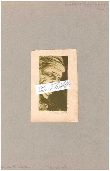 WALTER STEINECKE (1888-1975) deutscher NSDAP-Politiker und Künstler, Maler und Graphiker, Hauptmann im Ersten Weltkrieg, Gaukommissar für Lippe, Gauamtsleiter, SA-Sturmbannführer. Ab 1938 wurde er Oberpräsident von Westfalen.