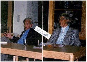 WALTER JENS (1923-2013) Literatur-Professor, Ordinarius für Rhetorik in Tübingen, Präsident des PEN-Zentrums Deutschland und Präsident der Akademie der Künste zu Berlin; INGE JENS ( (1927-2021) seine Frau, deutsche Literaturwissenschaftlerin und Publizistin