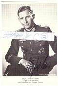 OTTO ERNST REMER (1912-97) deutscher Generalmajor, schlug als Kommandeur des Wachbataillon GROßDEUTSCHLAND den Putschversuch vom 20. Juli 1944 nieder, Ritterkreuz mit Eichenlaub