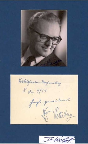 PETER HEY ( eigentlich: Karl Hey, 1914-94) österreichischer Schauspieler, Conférencier und Kabarettist