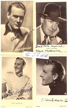 ALBERT MATTERSTOCK (1911-60) deutscher Schauspieler, UFA-Star, oft Darsteller eleganter Lebemänner