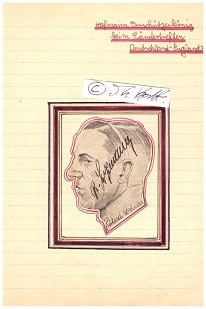 RICHARD HOFMANN (1906-83, Spitzname KÖNIG RICHARD) deutscher Fußballspieler und -trainer, Dresdner SC. Er war 25-maliger Nationalspieler.