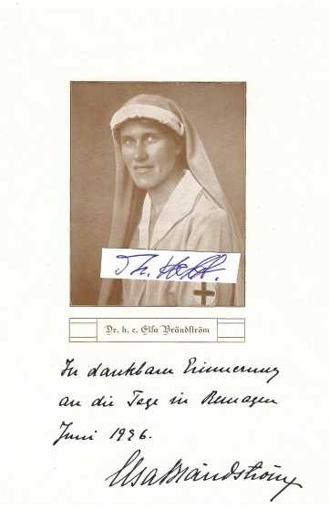 ELSA BRANDSTRÖM (1888-1948) Schwester, schwedische Philantropin, genannt Der Engel von Sibirien