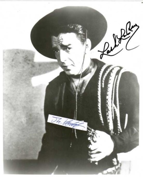 LASH LA RUE (1917-96) US-amerikanischer Schauspieler, King of the Bullwhip / Western motion picture star of the 1940s and 1950s