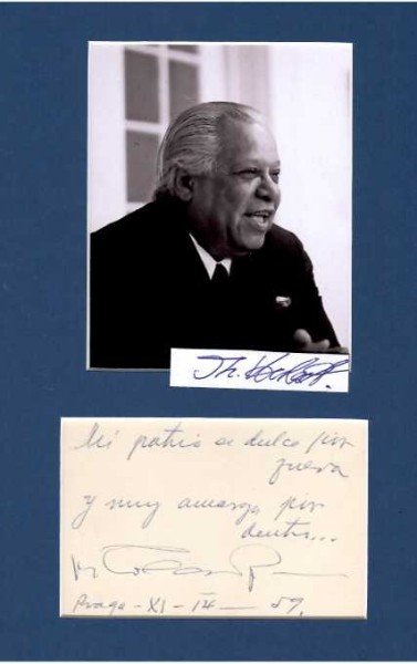 NICOLAS GUILLEN (1902-89) bedeutender kubanischer Dichter / cuban poet