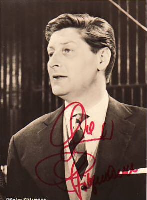 GÜNTHER PFITZMANN (1924-2003) deutscher Schauspieler, Synchronsprecher und Kabarettist, beliebtes Berliner Original