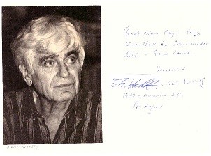 MIKLOS MESZÖLY (1921-2001) ungarischer Schriftsteller, 1990 Kossuth-Preis. In den Nachrufen wird er wiederholt als „Vaterfigur“ bzw. als „Übervater der jüngeren ungarischen Literatur“ bezeichnet. / hungarian writer