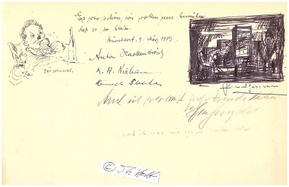 RICHARD GESSNER (1894-1989) deutscher Maler sowie Mitbegründer der avantgardistischen Künstlervereinigung Das Junge Rheinland (1919). 1913 trat er in die Kunstakademie Düsseldorf ein, 1917 wurde er als Kriegsmaler in Makedonien stationiert, 1919 dem alteingesessenen Düsseldorfer Künstlerverein Malkasten bei