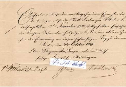 HEINRICH WILHELM KRAUSNICK (1797-1882) deutscher Politiker, Jurist, Oberbürgermeister von Berlin. Krausnick wurde 1834 als Nachfolger von Friedrich von Bärensprung zum Oberbürgermeister von Berlin gewählt. Am 31. März 1848 wurde er bei den Wahlen zur Berliner Stadtverordnetenversammlung im Zuge der Deutschen Revolution 1848/1849 abgewählt, kam jedoch 1850 noch einmal für zwölf Jahre in das Amt des Oberbürgermeisters der Stadt.