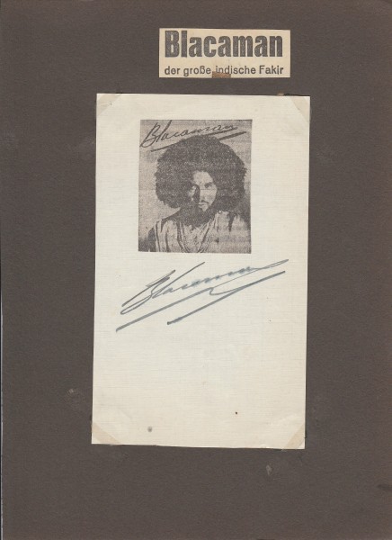 BLACAMAN der große indische Fakir (Daten unbekannt)