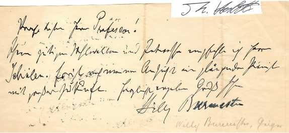 WILLY BURMESTER (1869-1933) deutscher Violinist, Komponist und Herausgeber / german violinist, composer and publisher