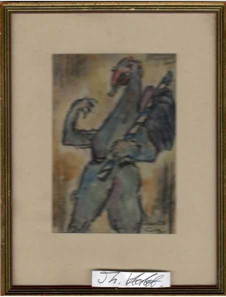 SIEGMUND BIERI (1891-1972) schweizer Maler und Zeichner, Autodidakt. Zeichnete und malte zusammen mit dem befreundeten August Samuel Aegerter ab Anfang der 1920er Jahre Naturstudien. 1914 erstmals in Paris. Ab 1939 ausschließlich als Maler tätig, 1940-44 in Ascona, danach in Basel. Malte vor allem Landschaften und Stillleben. Pressezeichner (Sport) für Basler Zeitungen.