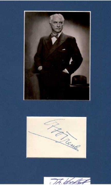 OTTO TRESSLER ( auch Otto Treßler, 1871-1965) deutscher Schauspieler und Theaterregisseur, Burgtheater, kaiserlicher Hofschauspieler, Ehrenring der Stadt Wien zweimal verliehen (1937 und 1951)