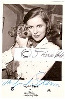 INGRID STENN (1932-97) deutsche Schauspielerin und Hörspielsprecherin, u.a. im umstrittenen Filmdrama Anders als du und ich