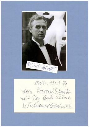 WALDEMAR GRZIMEK (1918-84) Professor, deutscher Bildhauer, Keramiker, Lithograph, Holzschneider, Zeichner und Medailleur