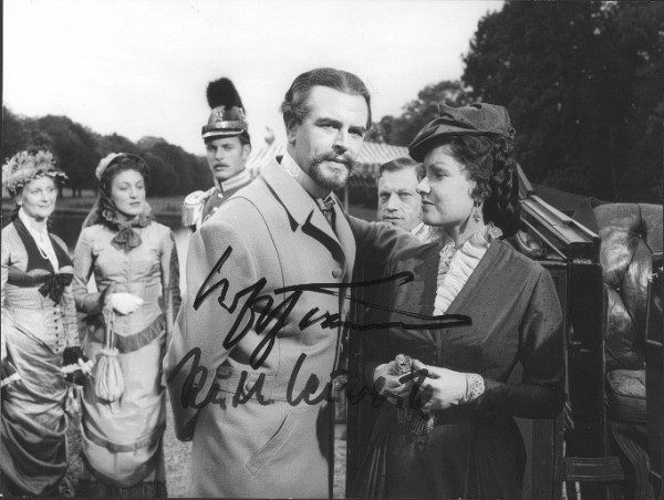 O.W. FISCHER (Otto Wilhelm Fischer,1915-2004) österreichischer Schauspieler & RUTH LEUWERIK (1924-2016) deutsche Schauspielerin