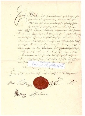 ANATOMISCH-CHIRURGISCHES INSTITUT BRAUNSCHWEIG ( dem Collegium Carolinum angegliederte Chirurgische Schule zur Ausbildung der Chirurgen und Hebammen im Land Braunschweig. Es bestand von 1750 bis 1869.)