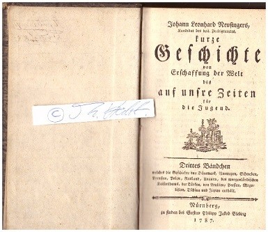 JOHANN LEONHARD NEUSINGER (Daten unbekannt) lic.theol.