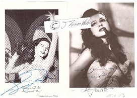 LAYA RAKI (1927-2018 Beverly Hills) deutsche Schauspielerin und erste Schönheitstänzerin des deutschen Nachkriegsfilms, Show- Pin Up- oder Glamourgirl