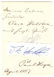 PAUL HEYSE (Paul von Heyse,1830-1914) deutscher Dichter, Literatur-Nobelpreis 1910 / german poet with Nobel Prize in Literature 1910 / german poet / writer with nobel prize in literature