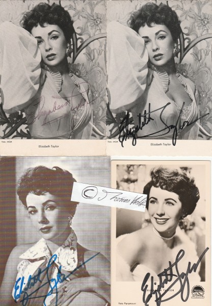 ELIZABETH TAYLOR (Liz Taylor, 1932-2011) Dame, US-amerikanisch-britische Theater- und Filmschauspielerin, zwei Oscars und ein Golden Globe als beste Hauptdarstellerin