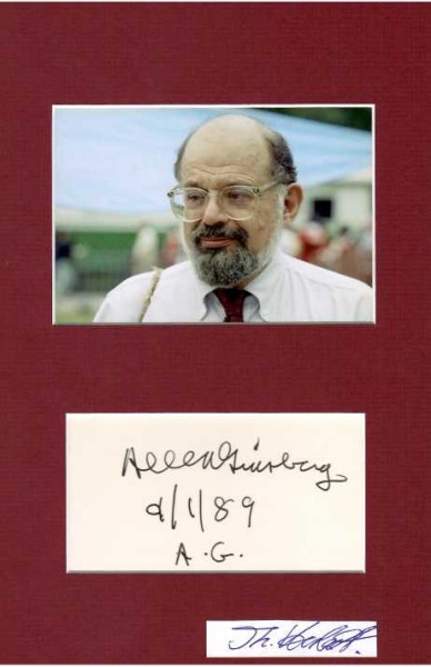 ALLEN GINSBERG (1926-97) US-amerikanischer Dichter der Beat Generation. Er gilt als Vater der Flower-Power-Bewegung.