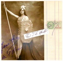JANE CROS (1892- ?) französische Opernsängerin, dramatischer Sopran