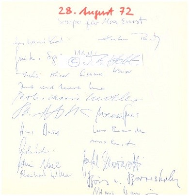 MAX ERNST (1891-1976) Professor, bedeutender Maler, Grafiker und Bildhauer deutscher Herkunft