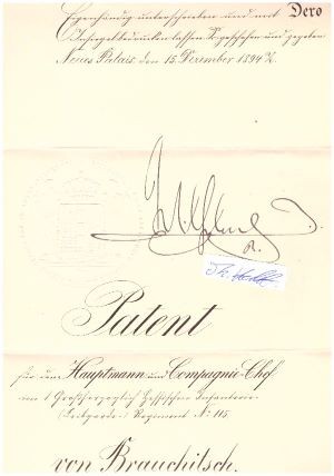 WILHELM II. (1859-1941) von 1888 bis 1918 letzter Deutscher Kaiser und König von Preußen