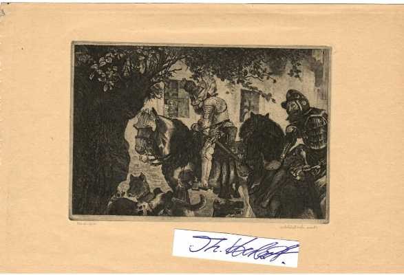 ARTHUR LIEBSCH (1851-1931) deutscher Künstler, Maler und Graphiker / german painter and illustrator