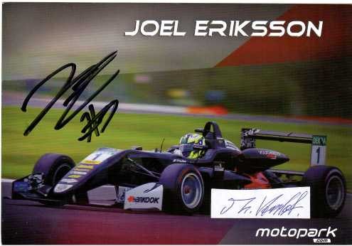 JOEL ERIKSSON (1998) schwedischer Automobilrennfahrer /swedish car race driver