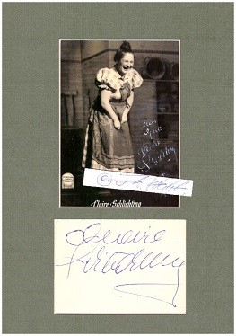CLAIRE SCHLICHTING (1905-78) dt. Komikerin, Schauspielerin, Großmutter von Meret und Ben Becker, Begründerin der Schauspielerdynastie Schlichting-Hansen-Becker