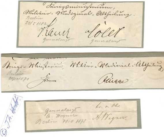 GENERALÄRZTE des Kaisereichs Deutschland