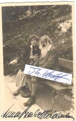 ANNA BAHR-MILDENBURG (Anna von Mildenburg, 1872-1947) österreichische Opernsängerin (Sopran) und gefeierte Wagner- und Mahler-Interpretin, mit Gustav Mahler liiert, verheiratet mit dem Schriftsteller Hermann Bahr, 1942 Goethe-Medaille für Kunst und Wissenschaft (durch den Führer), 1928 Ehrenmitglied der Wiener Staatsoper
